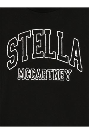 tshirt in cotone nero STELLA McCARTNEY KIDS | TX8C31Z0434961